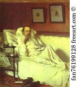 Nekrasov Art Print - Nikolay Nekrasov In The Period Of "last Songs"