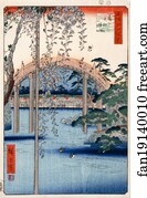 One Art Print - No. 57, Grounds Of Kameido Tenjin Shrine (From One Hundred Famous Views Of Edo)