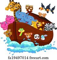 Free art print of Noah's Ark. Vector illustration of a Noah's Ark ...