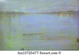 Cremorne Art Print - Nocturne: Blue And Silver - Cremorne Lights