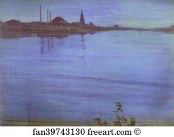 Nocturne Art Print - Nocturne In Blue And Silver