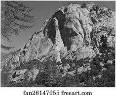 North Art Print - North Dome, Kings River Canyon, Kings River Canyon (Proposed As A National Park), California, 1936. Photographs Of National Parks And Monuments, Compiled 1941 - 1942, Documenting The Period Ca. 1933 - 1942.