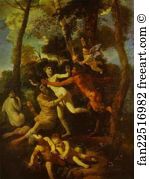 Pursued Art Print - Nymph Syrinx Pursued By Pan