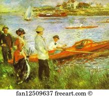 1879 Oil On Canvas The National Gallery Art Print - Oarsmen At Chatou