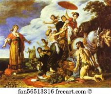 Odysseus Art Print - Odysseus And Nausicaa