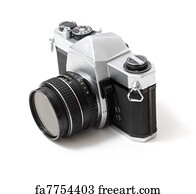 Free art print of Old camera. The old mechanical camera on a white ...