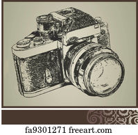 Free art print of Old camera. The old mechanical camera on a white ...