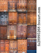 Metal house doors