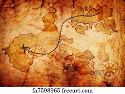free treasure map art prints and artworks freeart