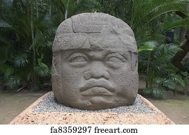 Free art print of Olmec colossal head isolated | FreeArt | fa17567726