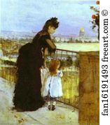 The Balcony Art Print - On The Balcony