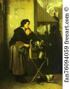 Organ Art Print - Organ-Grinder In Paris