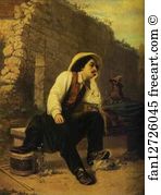 Vasily Perov Art Print - Organ-Grinder