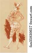 Drawing Art Print - Original Drawing For Les Maîtres De L’affiche From Issue 7, June 1896.