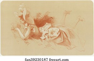 Issue Art Print - Original Drawing For Les Maîtres De L’affiche From Issue 25, Dec. 1897