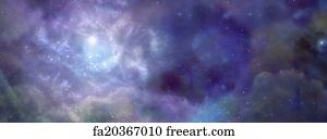 Free art print of Blue space background. Cosmic background with many