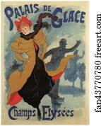 Glace Art Print - Palais De Glace Champs Elysées 1893 [471]
