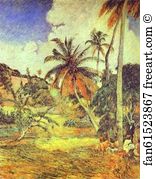 Palm Art Print - Palm Trees On Martinique