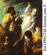 1625 Oil On Canvas Art Museum Art Print - Pan And Syrinx