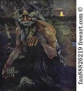 1899 Oil On Canvas The Tretyakov Gallery Art Print - Pan