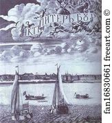 Print Art Print - Panoramic View Of St. Petersburg. Detail