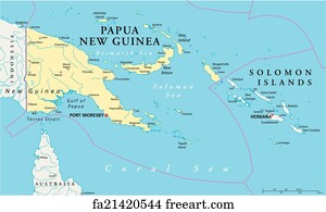 Free art print of Map - Hela (Papua New Guinea). Map of Hela, a ...