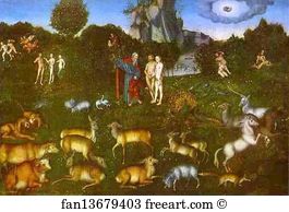 Oil On Wood Alte Meister Gallerie Art Print - Paradise