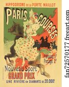 Courses Art Print - Paris Courses