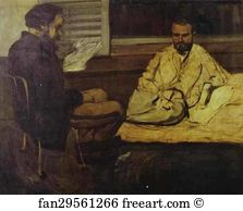 Reading Art Print - Paul Alexis Reading To Emile Zola