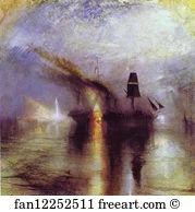 1842 Oil On Canvas Tate Gallery Art Print - Peace - Burial At Sea