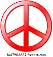 Free art print of Hippie peace symbol. Hippie peace symbol, vector ...