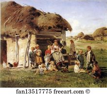 Kharkov Art Print - Peasant Children