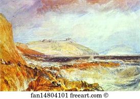 Cornwall Art Print - Pendennis Castle, Cornwall; Scene After A Wreck