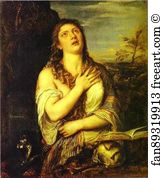 St Mary Magdalene Art Print - Penitent St. Mary Magdalene