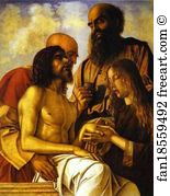 Pesaro Altarpiece Pietà Art Print - Pesaro Altarpiece. Pietà