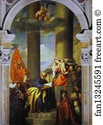 Frari Art Print - Pesaro Altarpiece