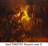 Peter Denying Christ Art Print - Peter Denying Christ