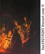 Peter Denying Christ Art Print - Peter Denying Christ