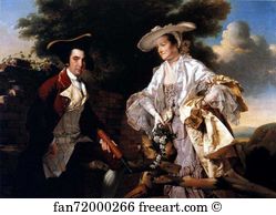 Dating Art Print - Peter Perez Burdett And His First Wife Hannah