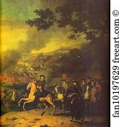 Poltava Art Print - Peter The Great At The Battle Of Poltava. Detail