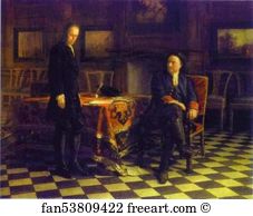 Petrovich Art Print - Peter The Great Interrogating The Tsarevich Alexey Petrovich At Peterhof