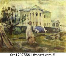 Victor Borisov Musatov Art Print - Phantoms