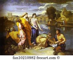 Pharaoh Art Print - Pharaoh's Daughter Finds Baby Moses