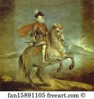 Iii Art Print - Philip Iii On Horseback