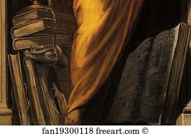 1570 Oil On Canvas Liberia Morciana Art Print - Philosopher. Detail