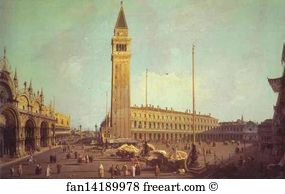 Piazza San Marco Art Print - Piazza San Marco: Looking South-West