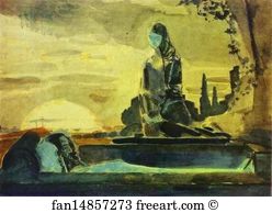 Whitewash On Paper The Museum Of Russian Art Art Print - Pietà