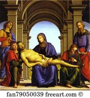 1494 Oil On Panel Galleria Degli Uffizi Art Print - Pietà