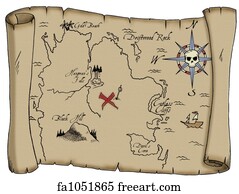 free treasure map art prints and artworks freeart
