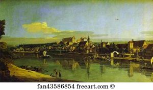 Elbe Art Print - Pirna Seen From The Right Bank Of The Elbe